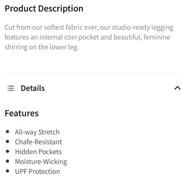 Fabletics high waisted pure Luxe ruched 7/8 leggings, small - Picture 7 of 8